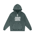 Snow Washed Loose Cotton Hoodie
