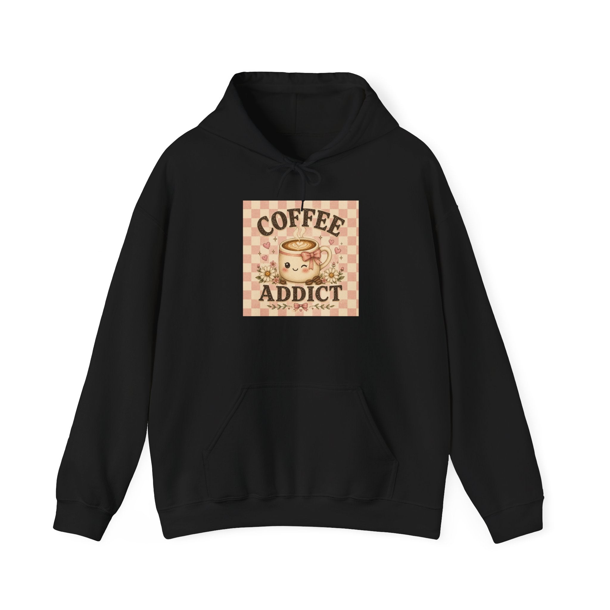 Coffee Addict Hoodie — Vintage Retro Coffee Lover Sweatshirt