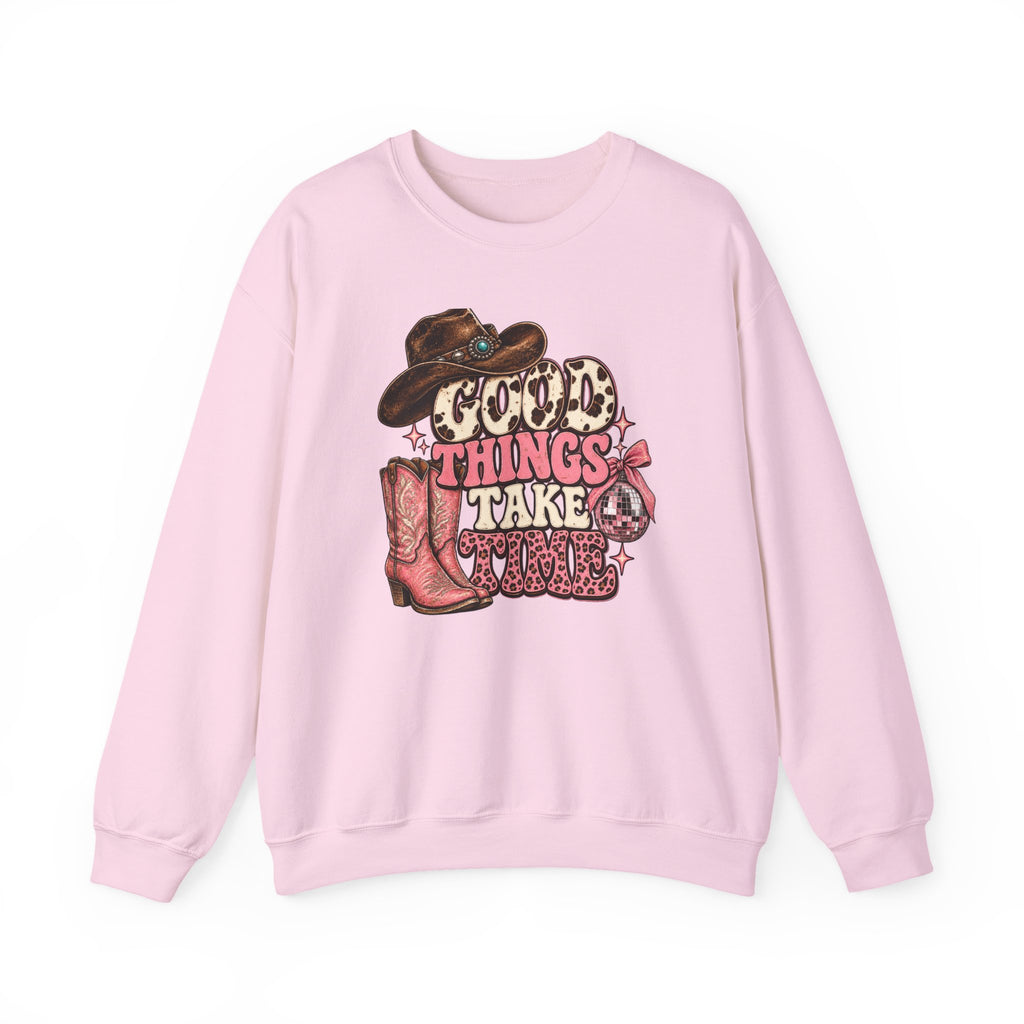 Good Things Take Time Crewneck Sweatshirt
