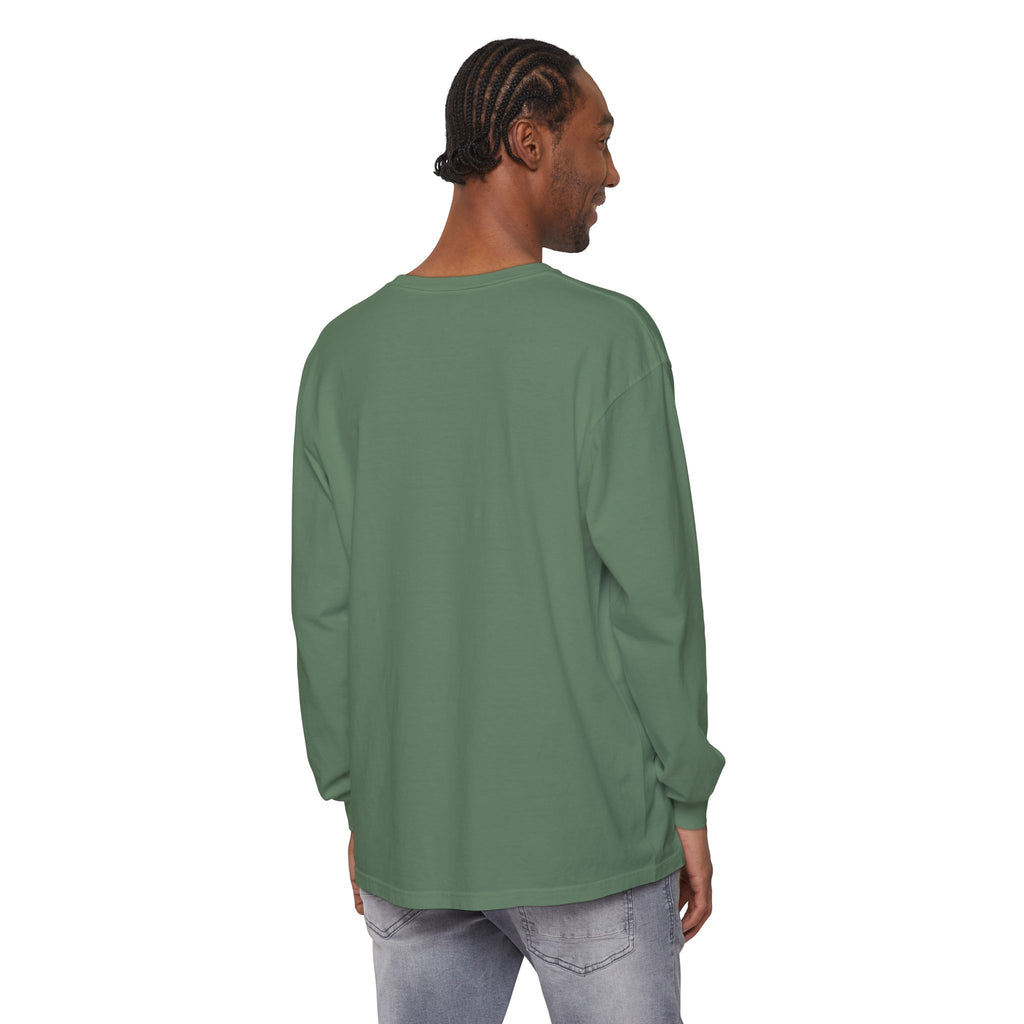 Fall Vibes Long Sleeve Tee — “Flannels Hayrides Pumpkins Sweaters Bonfires”