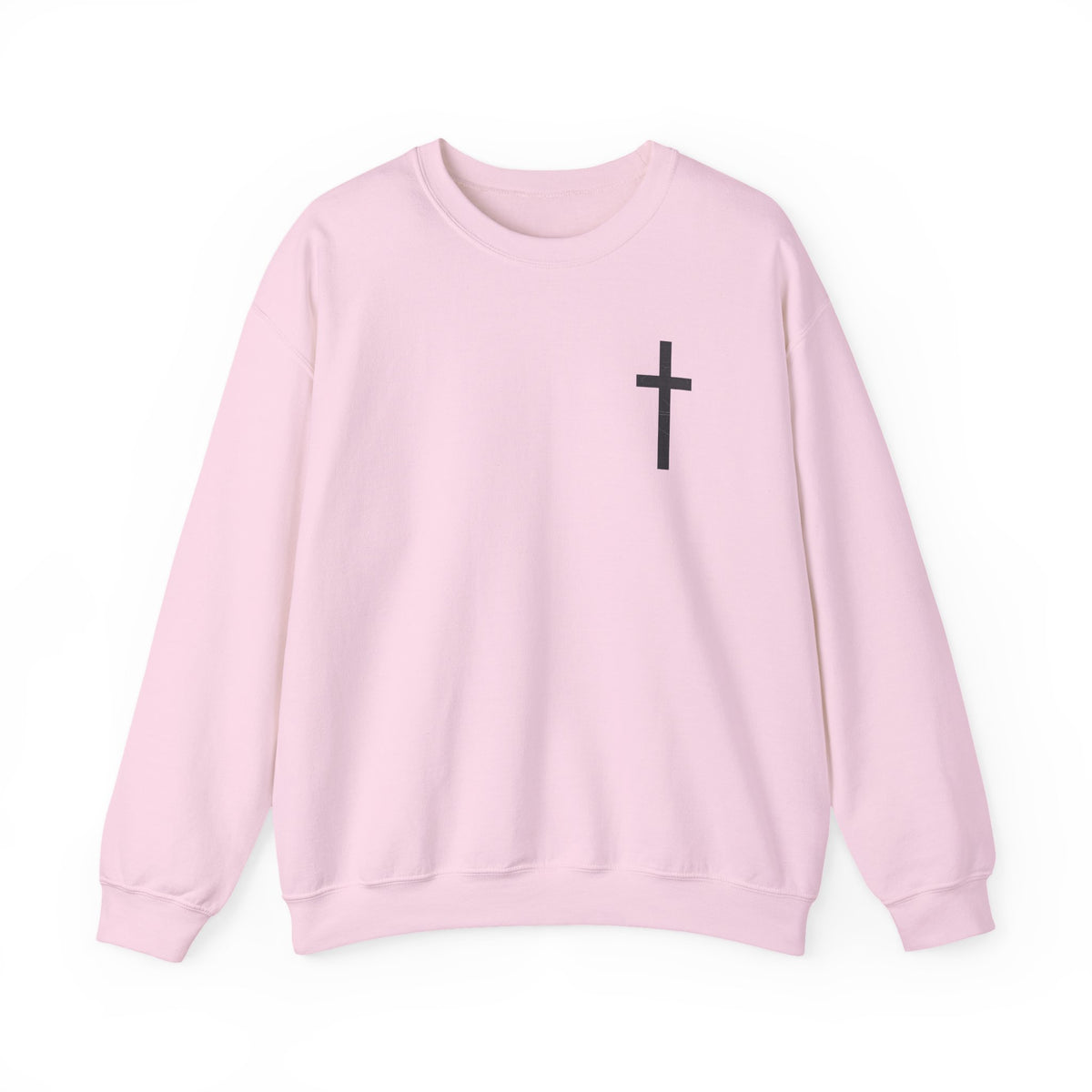 Christian Crewneck Sweatshirt — Isaiah 43:2 Faith Graphic