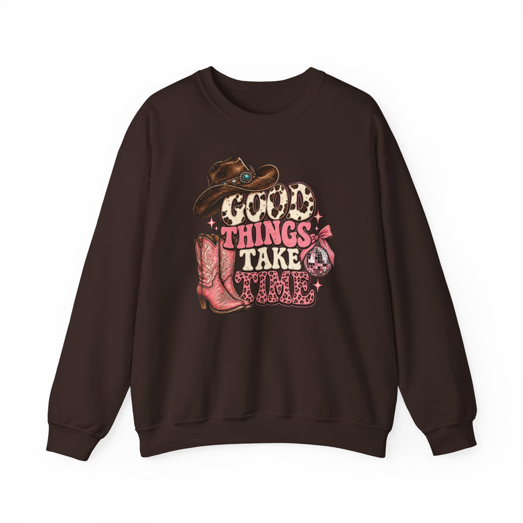 Good Things Take Time Crewneck Sweatshirt