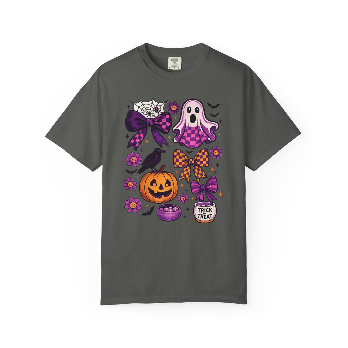 Halloween Cute Ghost & Pumpkin T‑Shirt — Trick or Treat Graphic Tee