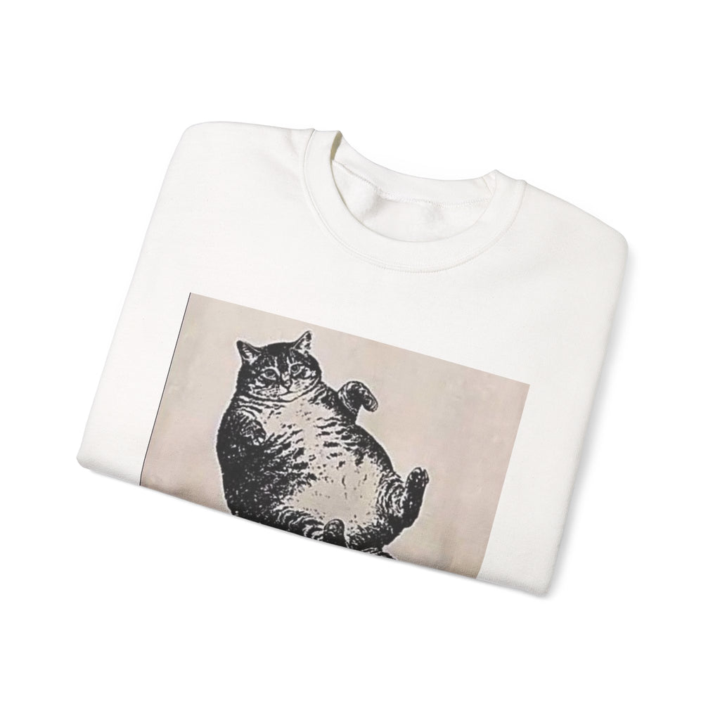 Cat Graphic Sweatshirt — "Mother, I Am But Skin and Bones" Vintage Illustration