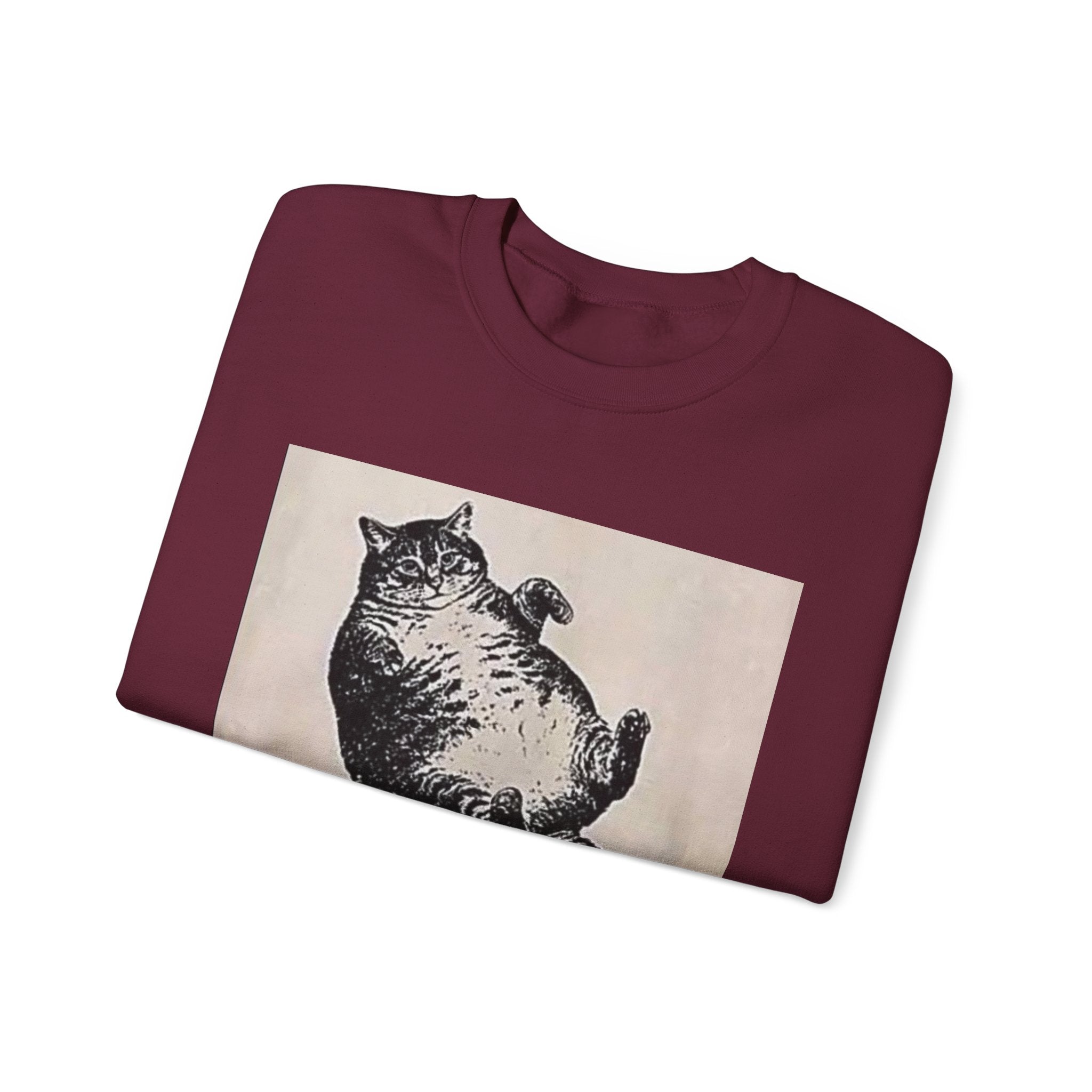 Cat Graphic Sweatshirt — "Mother, I Am But Skin and Bones" Vintage Illustration
