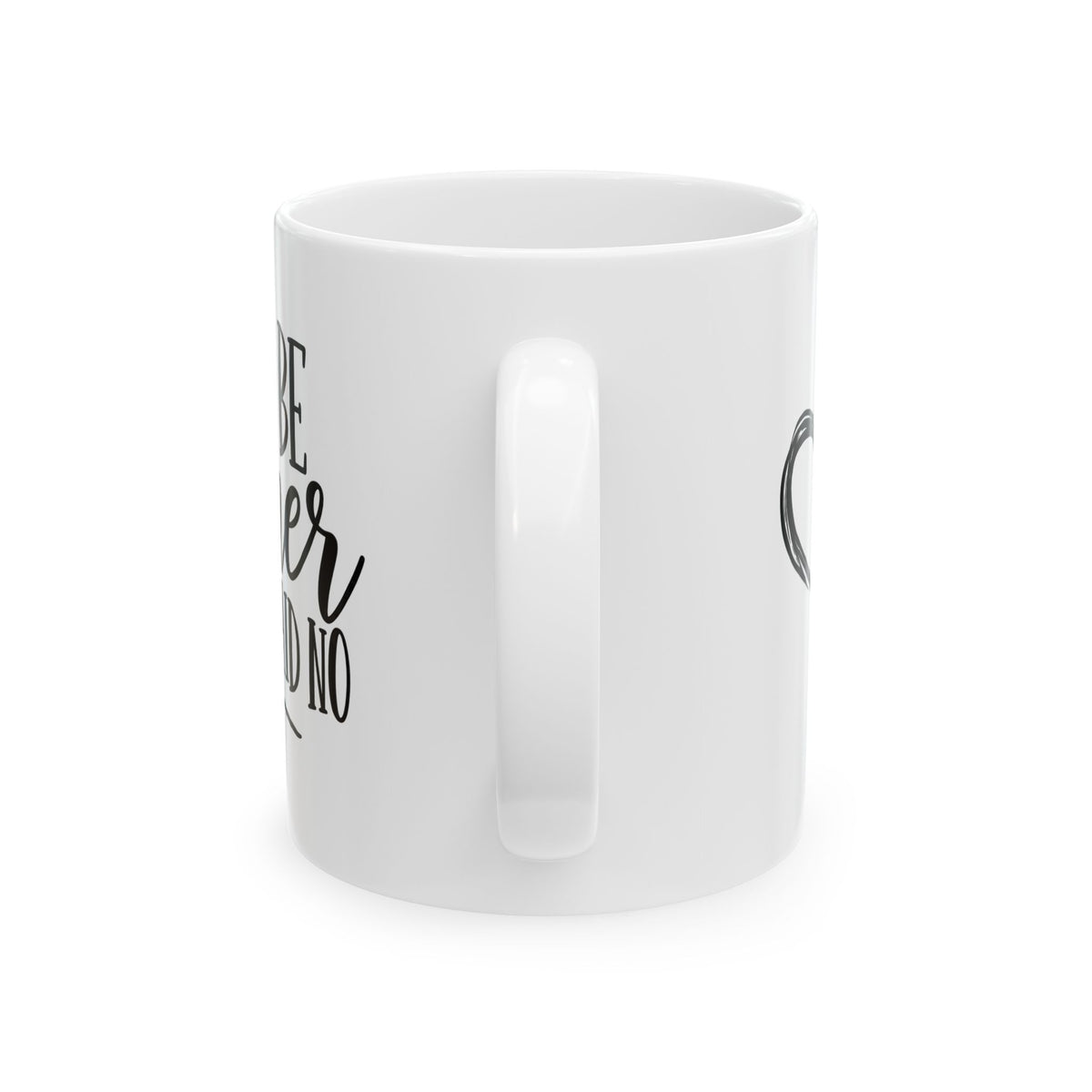 Christian Coffee Mug - "I Could be meaner but Jesus said no" Inspirational Ceramic Mug (11oz)