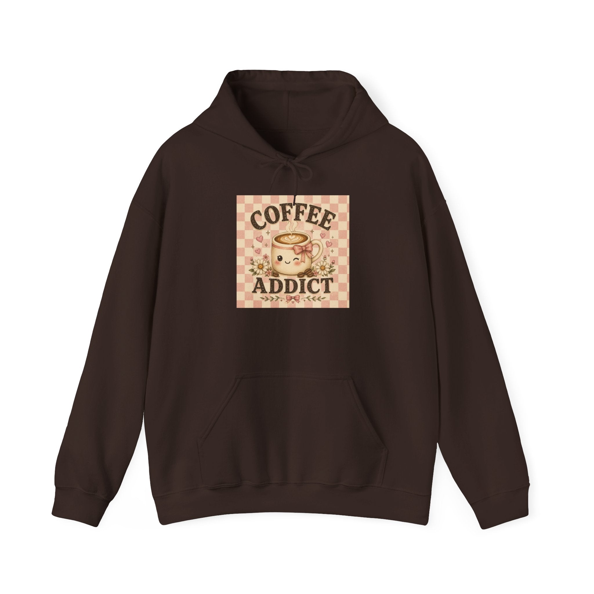 Coffee Addict Hoodie — Vintage Retro Coffee Lover Sweatshirt