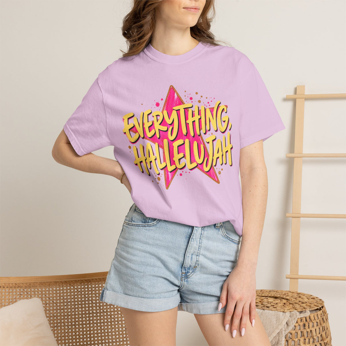 Everything, Hallelujah T-Shirt — Retro Star Christian Graphic Tee