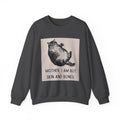 Cat Graphic Sweatshirt — "Mother, I Am But Skin and Bones" Vintage Illustration