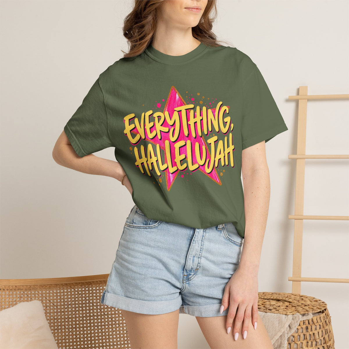 Everything, Hallelujah T-Shirt — Retro Star Christian Graphic Tee