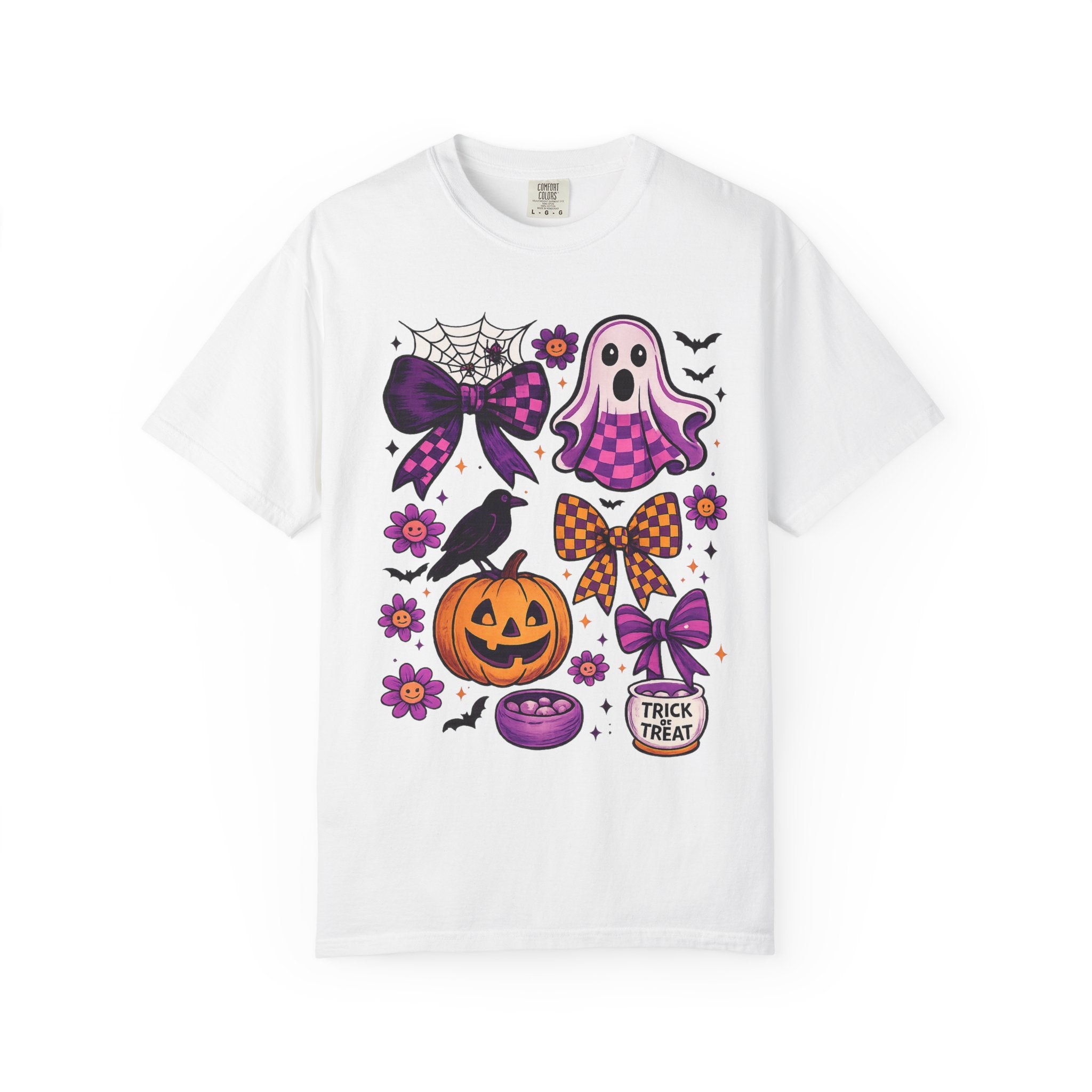 Halloween Cute Ghost & Pumpkin T‑Shirt — Trick or Treat Graphic Tee