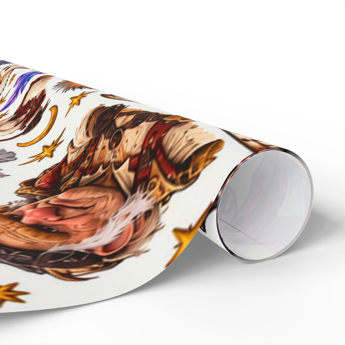 Labyrinth Inspired Wrapping Paper — Goblin King & Fantasy Character Print
