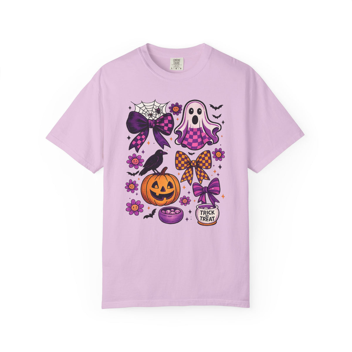 Halloween Cute Ghost & Pumpkin T‑Shirt — Trick or Treat Graphic Tee