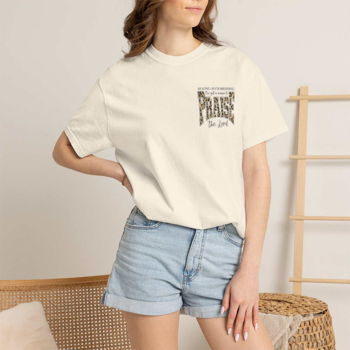 Praise the Lord Leopard Print T-Shirt