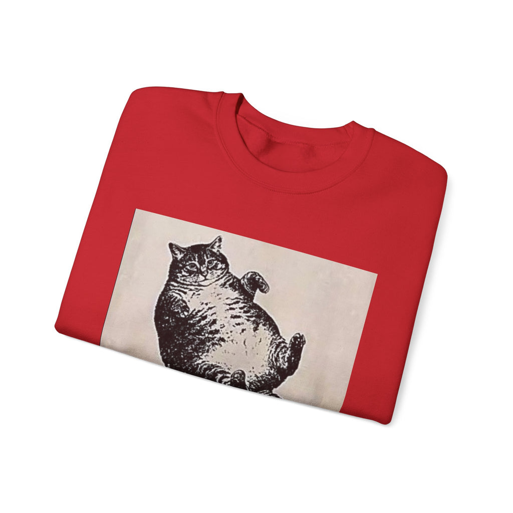 Cat Graphic Sweatshirt — "Mother, I Am But Skin and Bones" Vintage Illustration