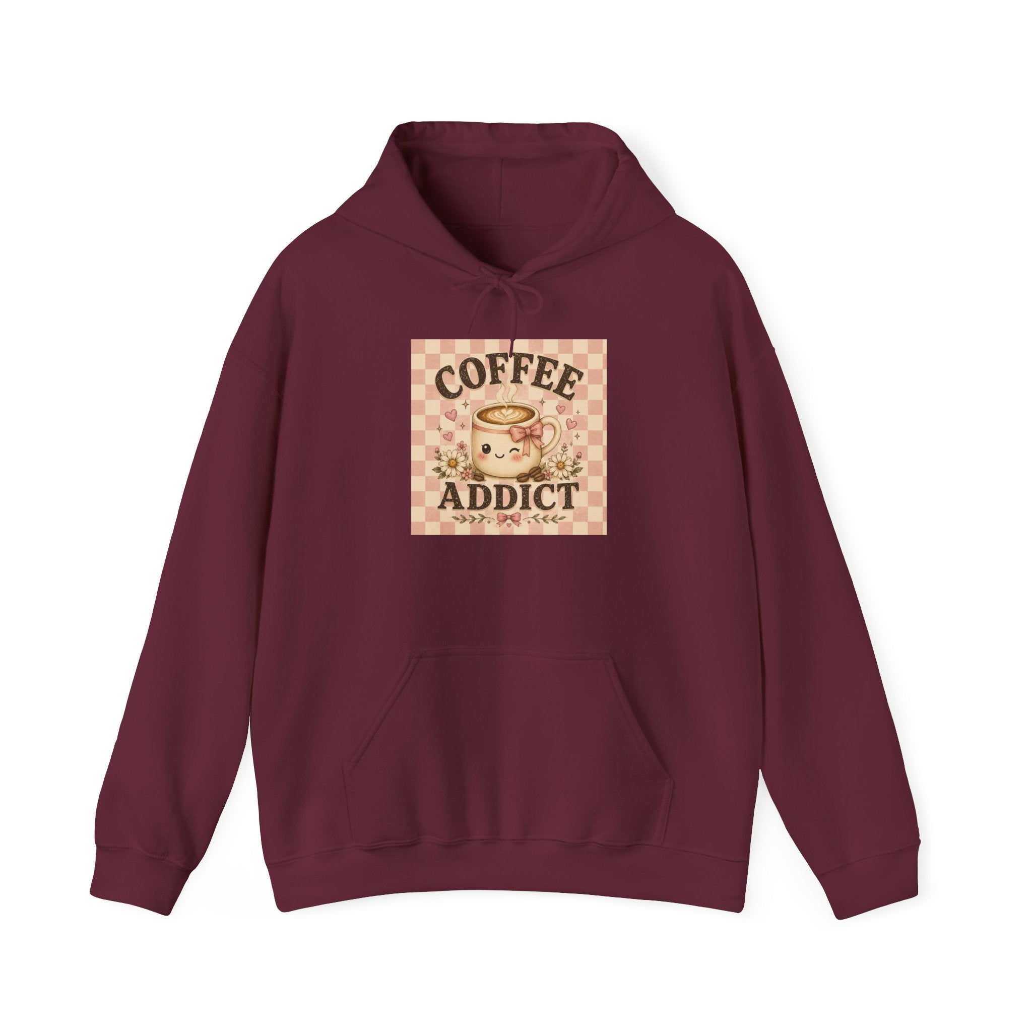 Coffee Addict Hoodie — Vintage Retro Coffee Lover Sweatshirt