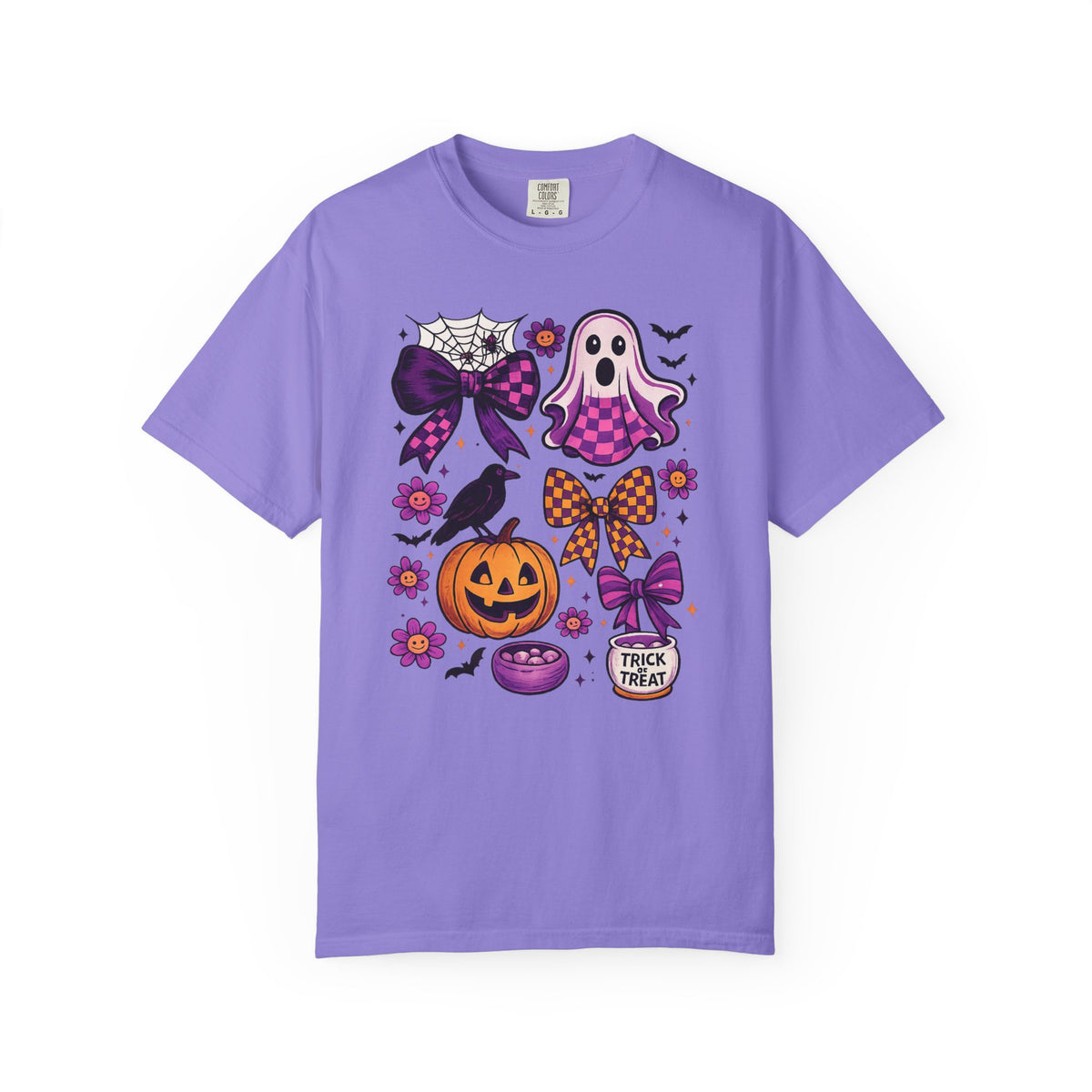 Halloween Cute Ghost & Pumpkin T‑Shirt — Trick or Treat Graphic Tee