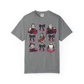 Horror Icons Grid T-Shirt — Classic Slasher Movie Faces