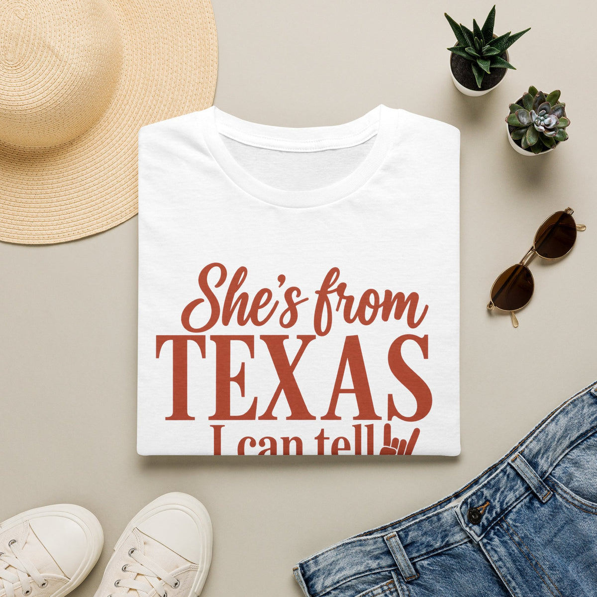 She’s From Texas T-Shirt — I Can Tell | Texas Pride Graphic Tee