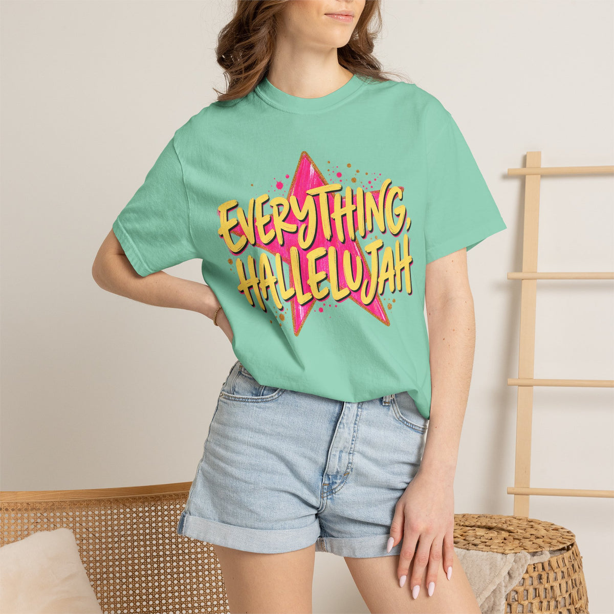 Everything, Hallelujah T-Shirt — Retro Star Christian Graphic Tee