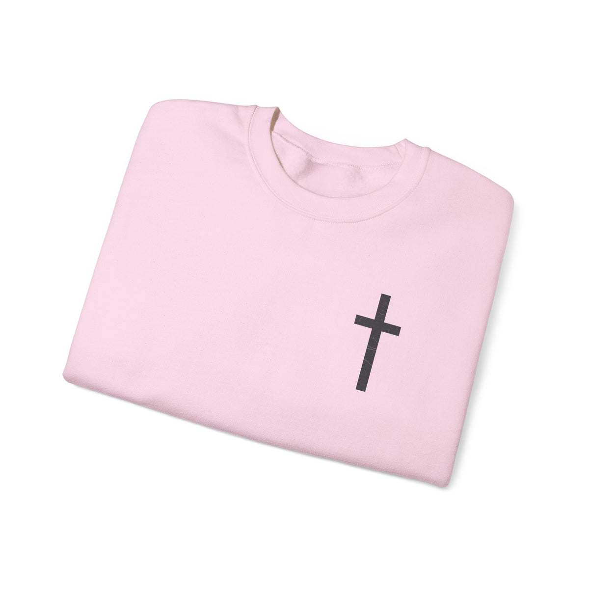 Christian Crewneck Sweatshirt — Isaiah 43:2 Faith Graphic