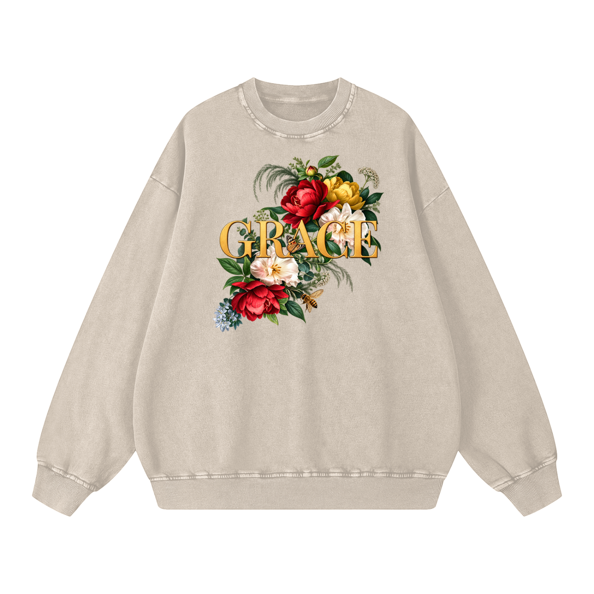 Grace Snow Washed Oversized Sweatshirt