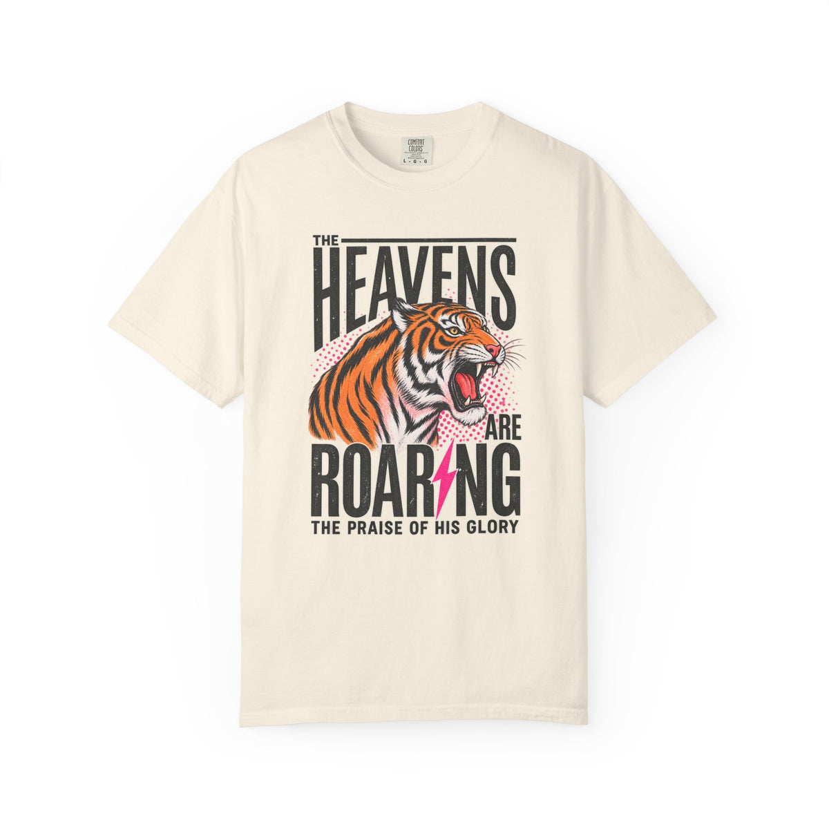 Heavens Are Roaring Tiger T-shirt — Christian Faith Graphic Tee