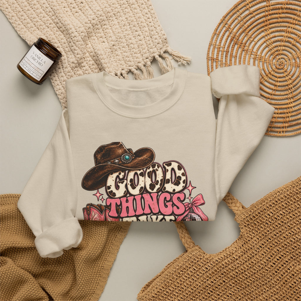 Good Things Take Time Crewneck Sweatshirt