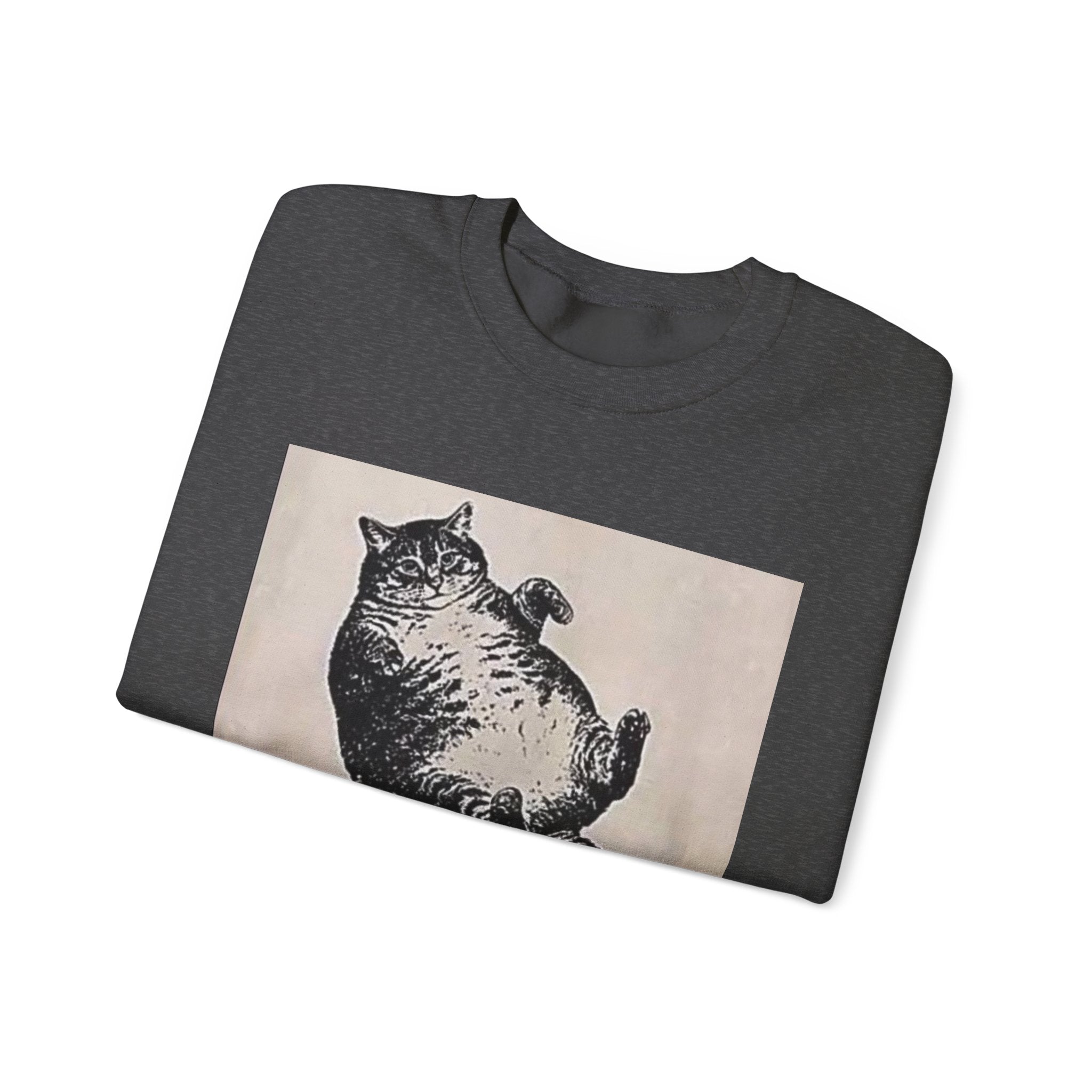Cat Graphic Sweatshirt — "Mother, I Am But Skin and Bones" Vintage Illustration