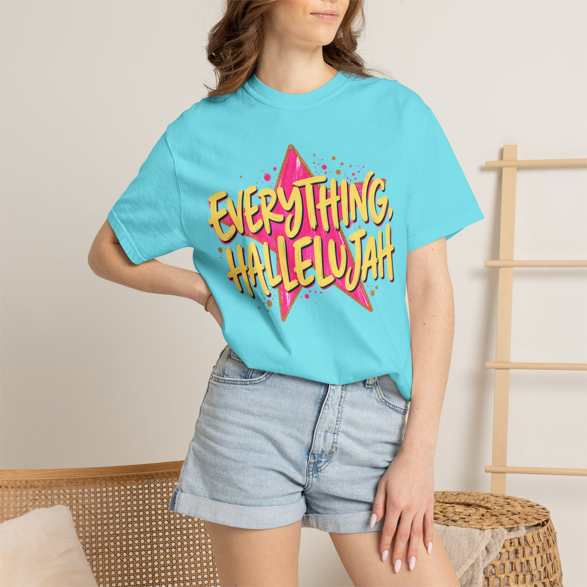 Everything, Hallelujah T-Shirt — Retro Star Christian Graphic Tee