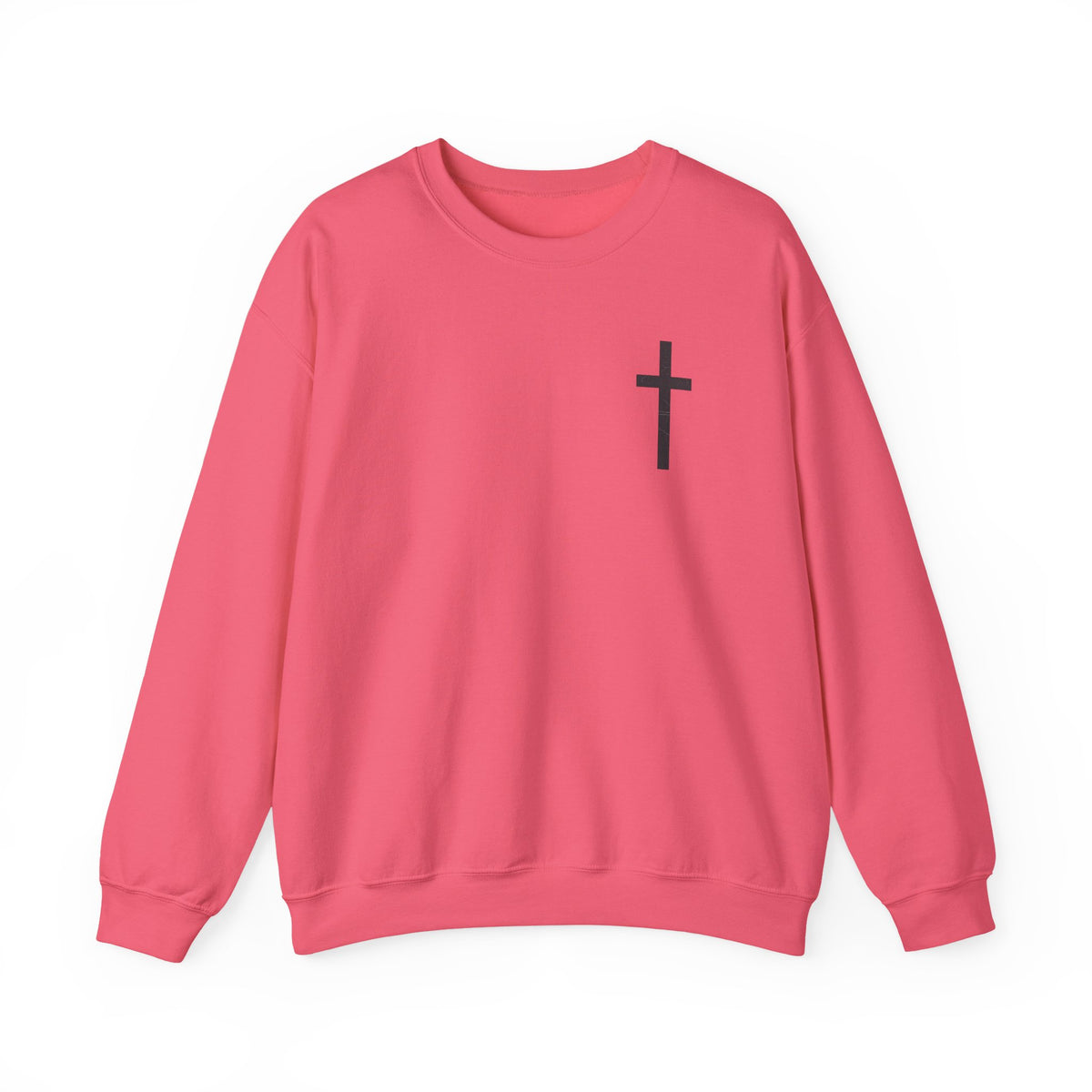 Christian Crewneck Sweatshirt — Isaiah 43:2 Faith Graphic
