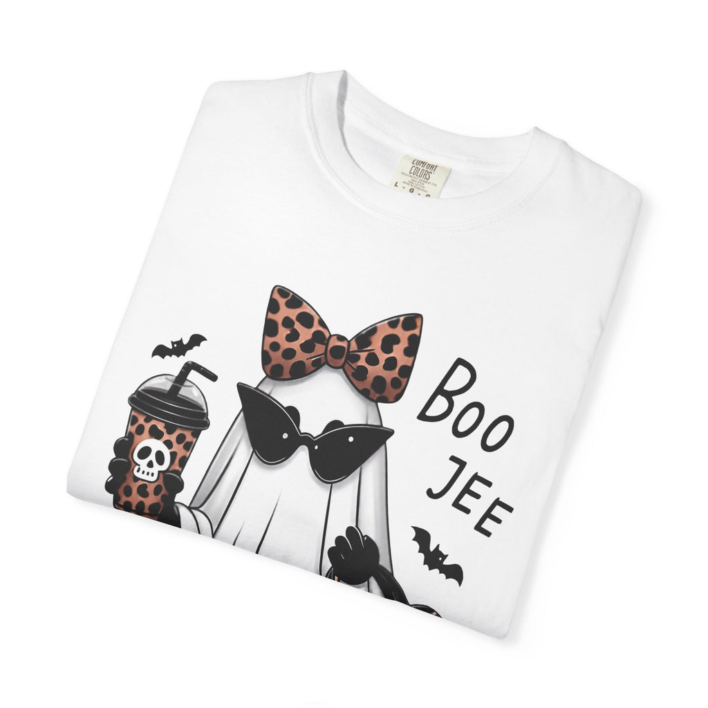 Boo Jee Ghost T-Shirt — Leopard Print Halloween Tee
