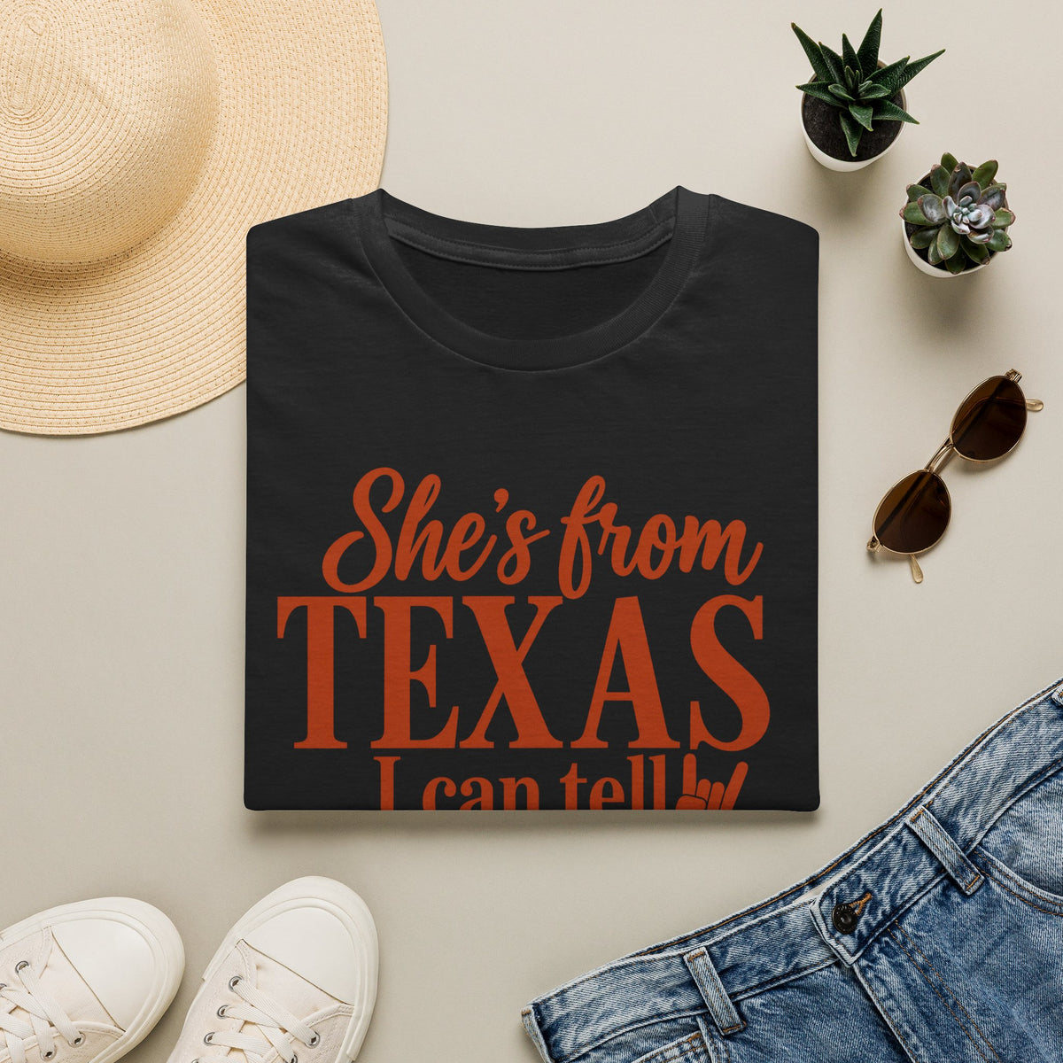 She’s From Texas T-Shirt — I Can Tell | Texas Pride Graphic Tee