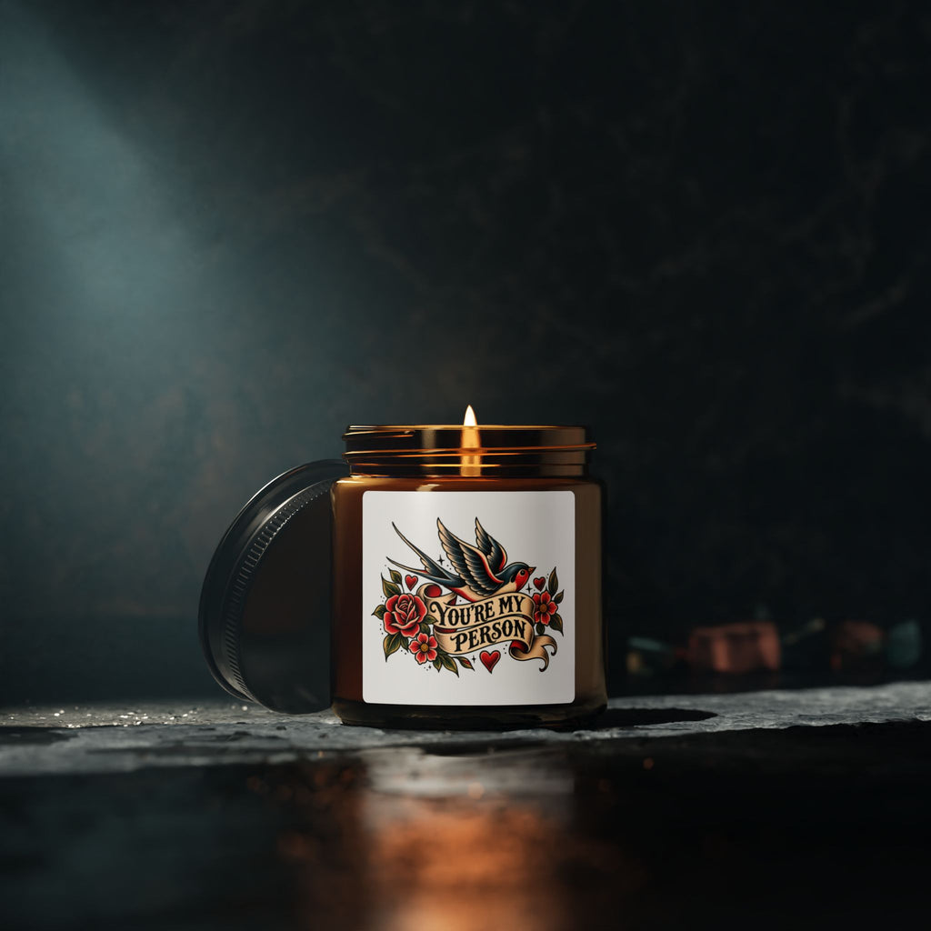 You're My Person Soy Candle — Amber Jar Scented Candle (Multiple Sizes)