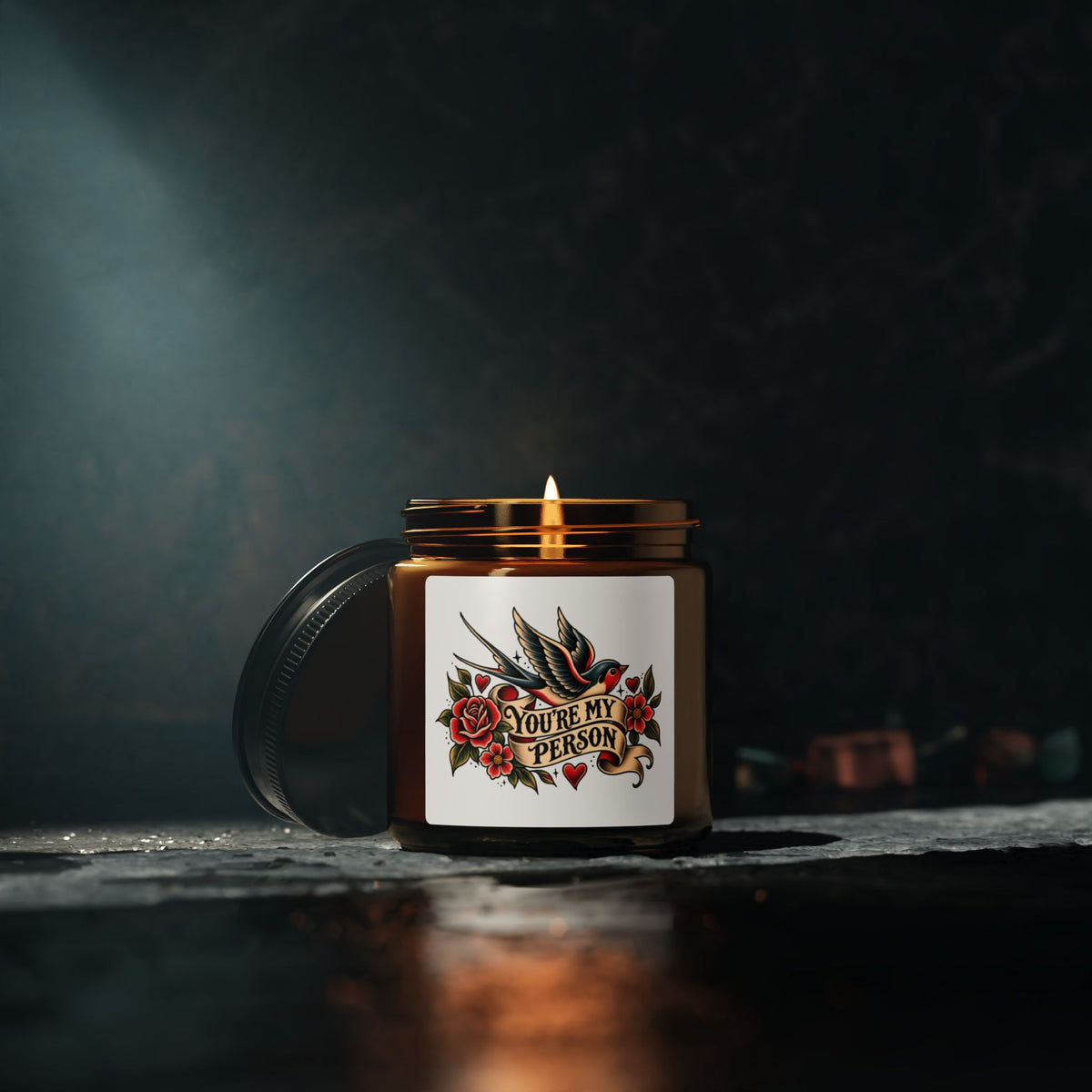 You're My Person Soy Candle — Amber Jar Scented Candle (Multiple Sizes)