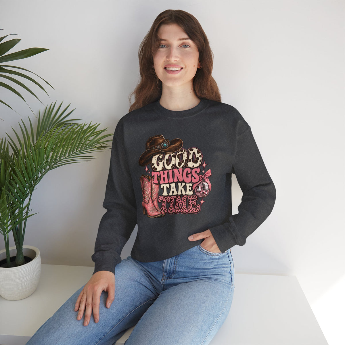 Good Things Take Time Crewneck Sweatshirt