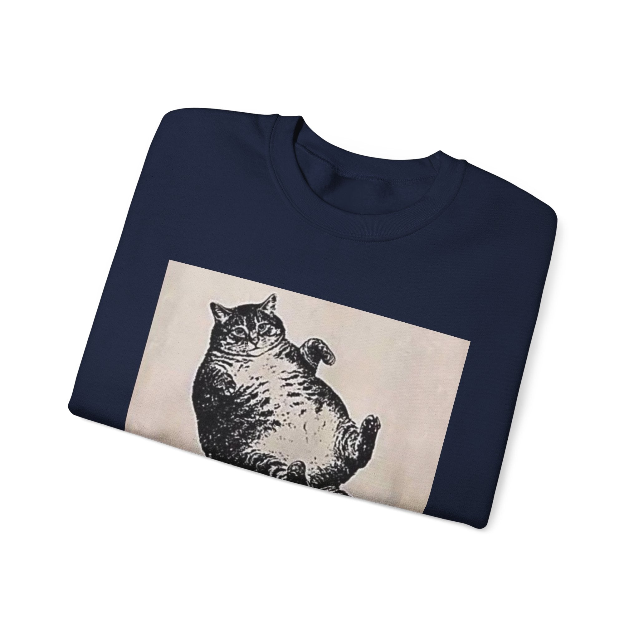 Cat Graphic Sweatshirt — "Mother, I Am But Skin and Bones" Vintage Illustration