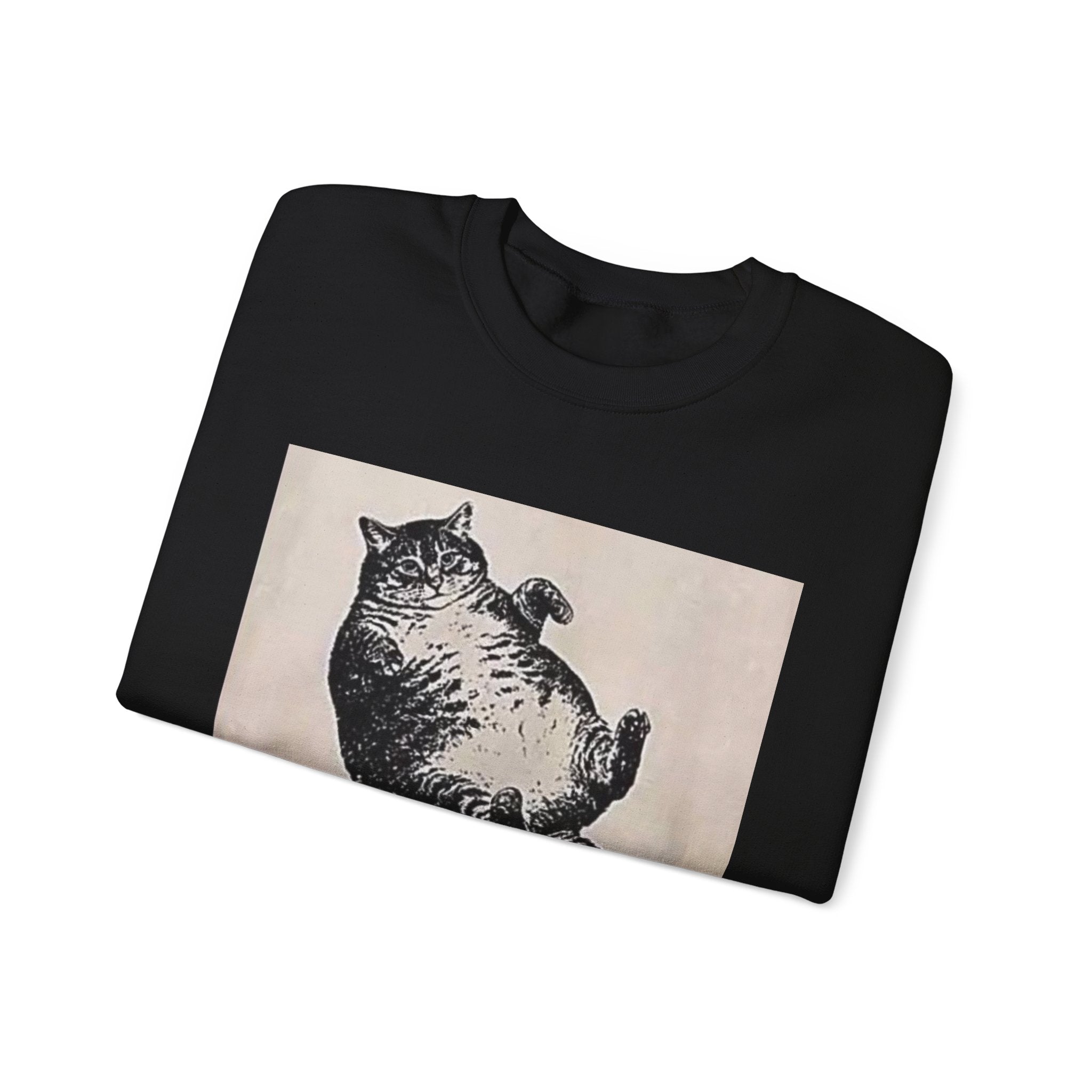 Cat Graphic Sweatshirt — "Mother, I Am But Skin and Bones" Vintage Illustration