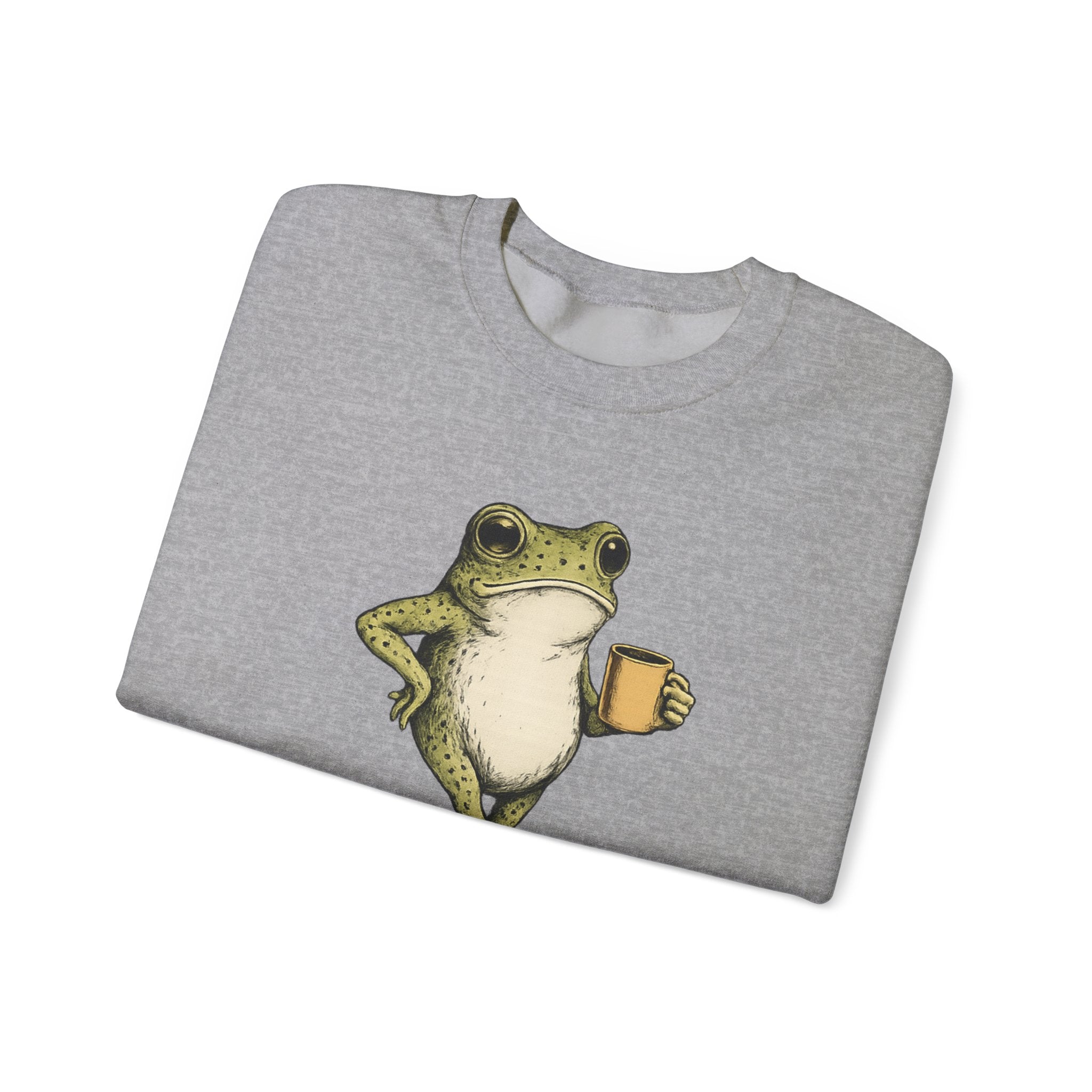 Christian Frog Crewneck Sweatshirt — "I Could Be Meaner But Jesus Said No"