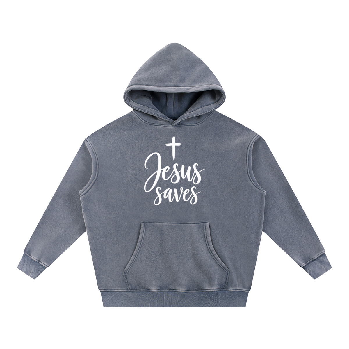 Snow Wash Fleece Oversize Hoodie