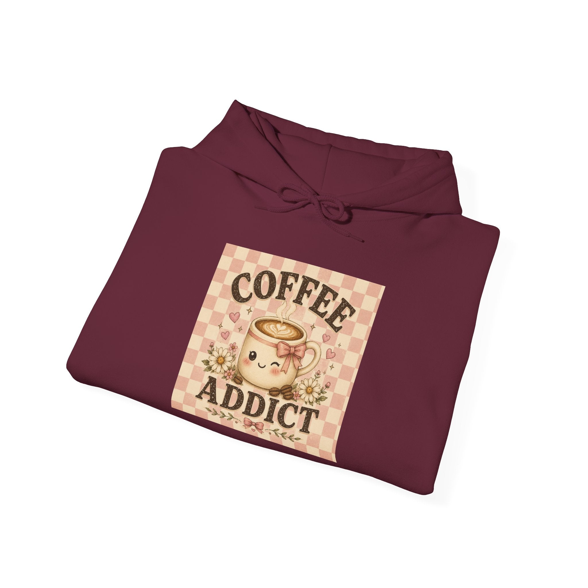 Coffee Addict Hoodie — Vintage Retro Coffee Lover Sweatshirt