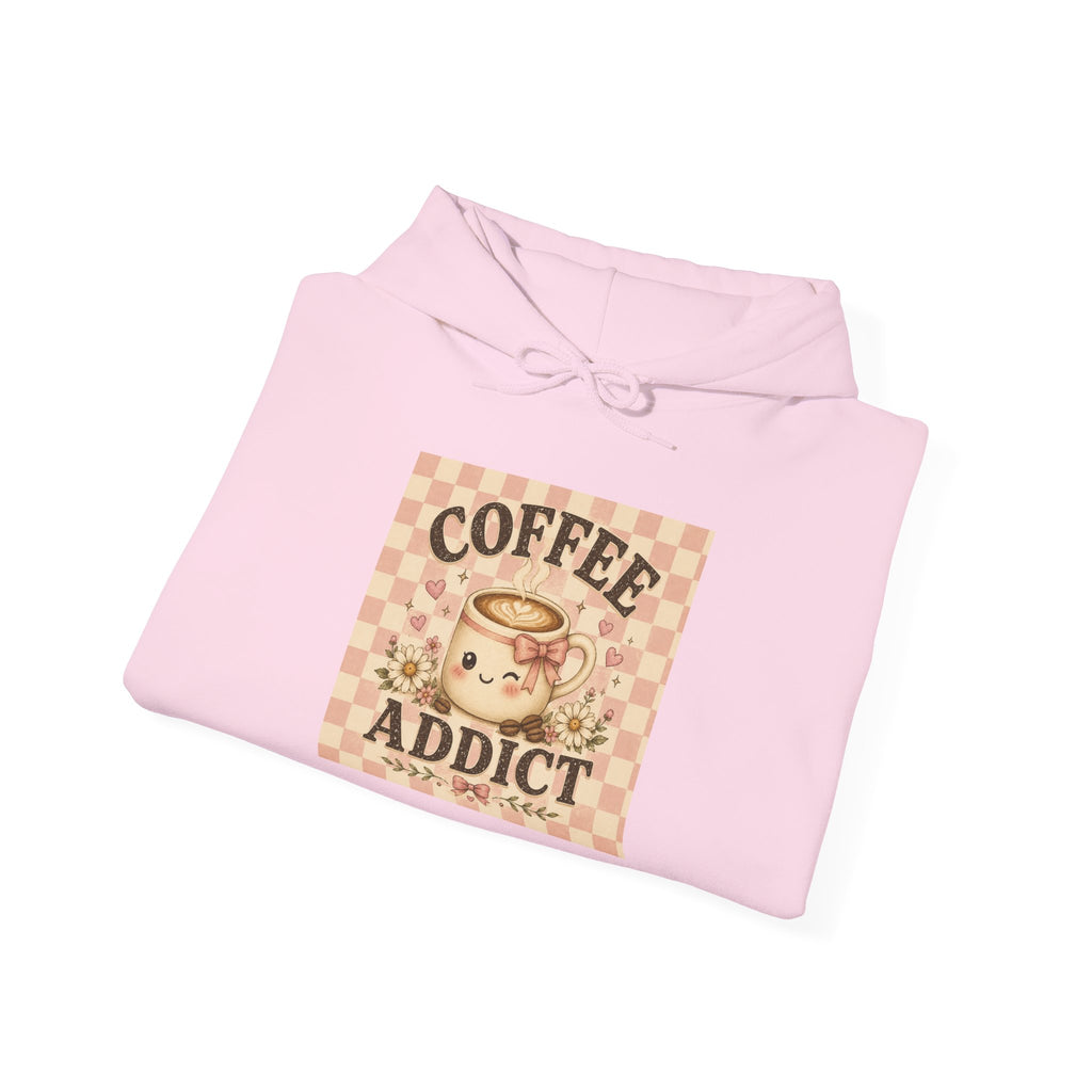 Coffee Addict Hoodie — Vintage Retro Coffee Lover Sweatshirt