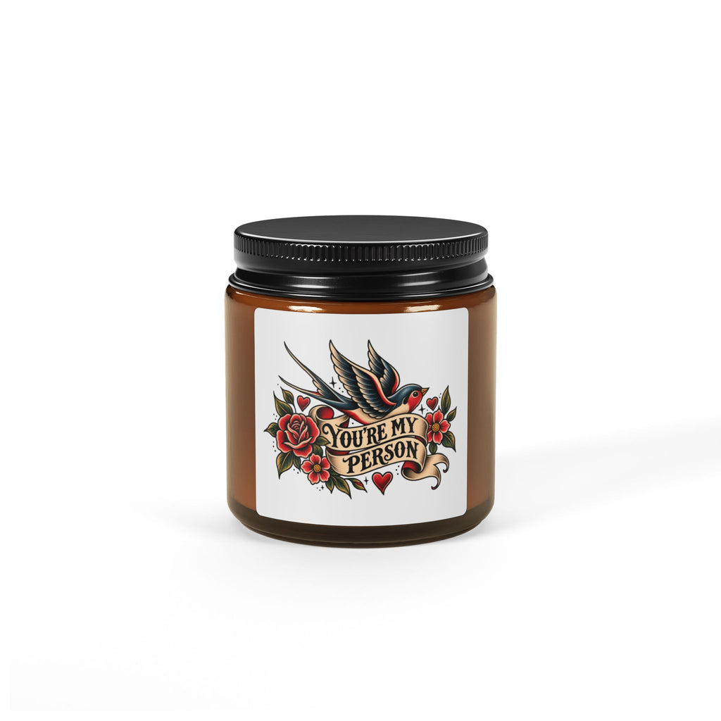 You're My Person Soy Candle — Amber Jar Scented Candle (Multiple Sizes)