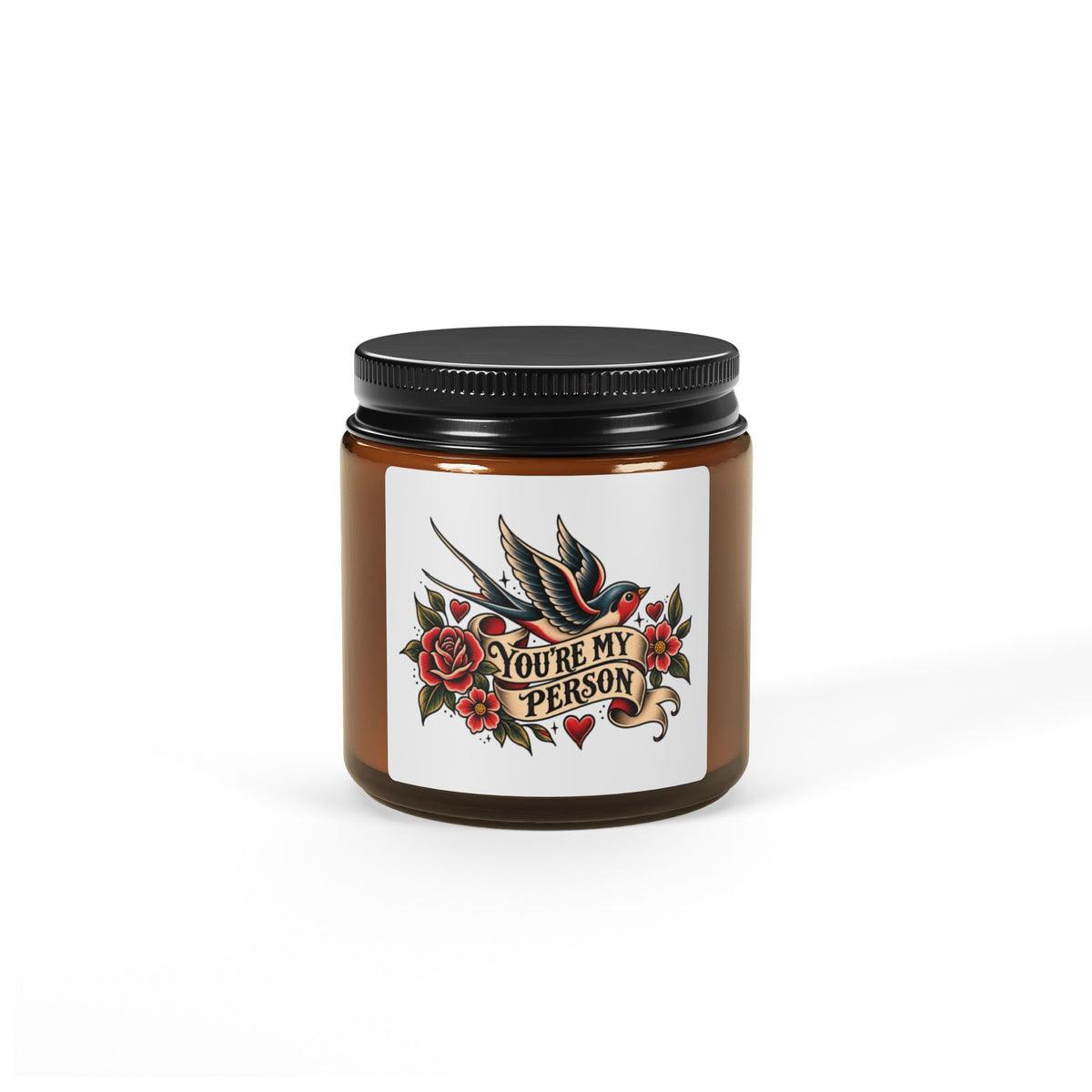 You're My Person Soy Candle — Amber Jar Scented Candle (Multiple Sizes)