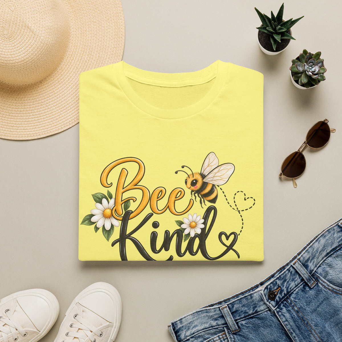 Bee Kind T‑Shirt — Cute Floral Bee Graphic Tee for Nature Lovers