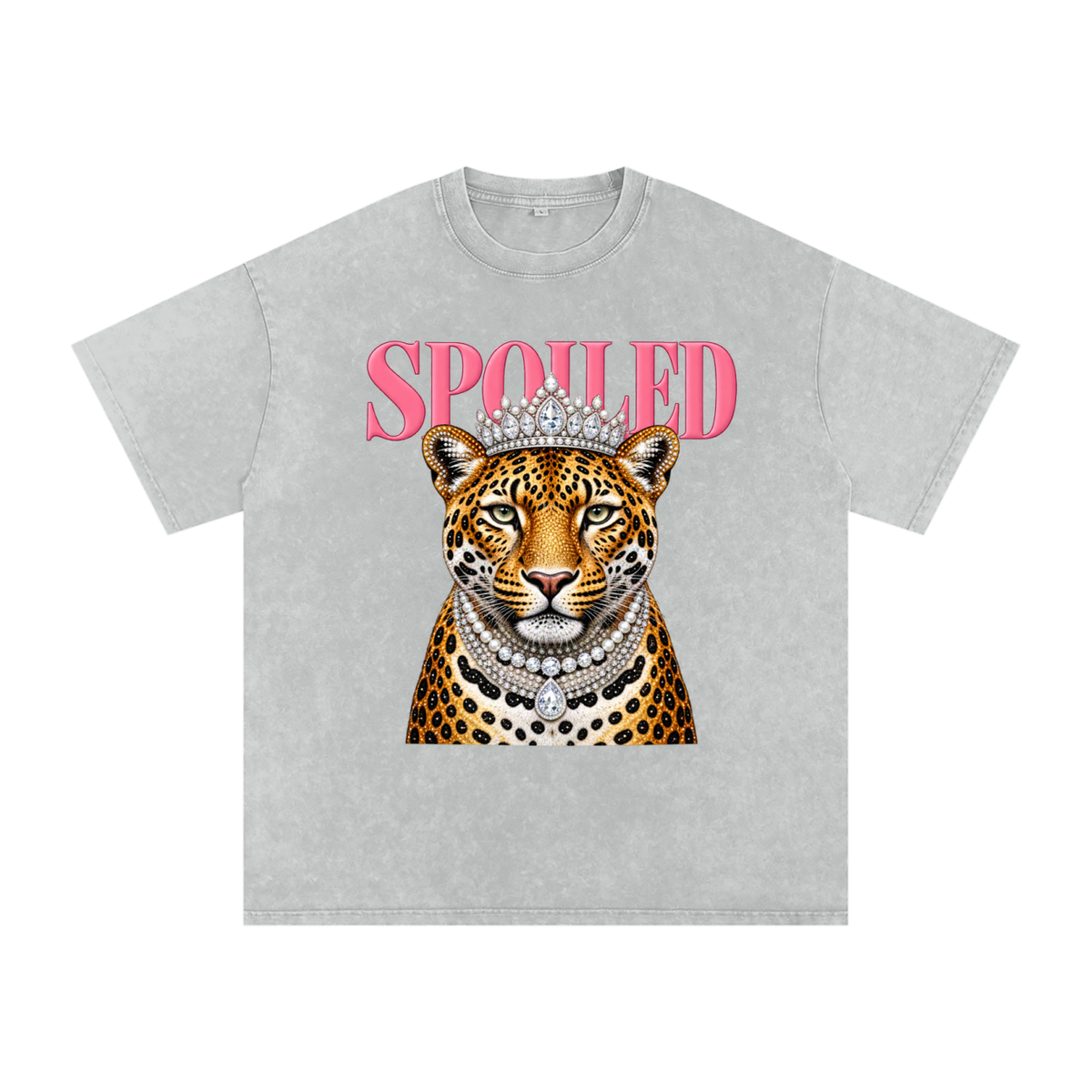 Spoiled Snow Washed Oversized Cotton T-Shirt