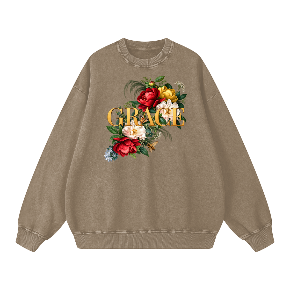Grace Snow Washed Oversized Sweatshirt