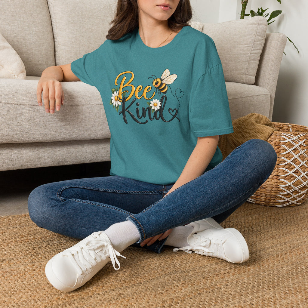 Bee Kind T‑Shirt — Cute Floral Bee Graphic Tee for Nature Lovers