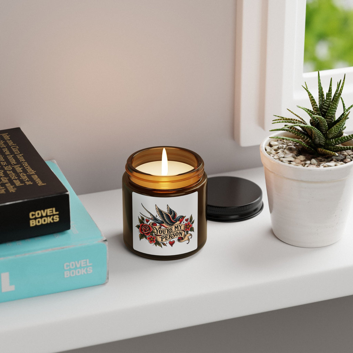 You're My Person Soy Candle — Amber Jar Scented Candle (Multiple Sizes)