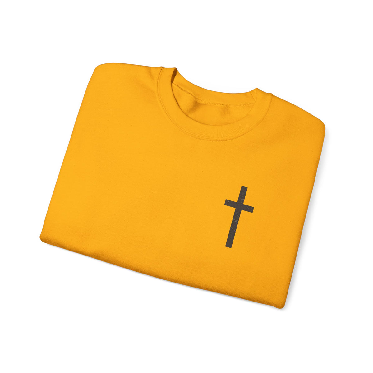 Christian Crewneck Sweatshirt — Isaiah 43:2 Faith Graphic